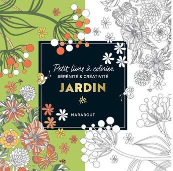 Couverture du livre « Petit livre à colorier : jardin » de  aux éditions Marabout