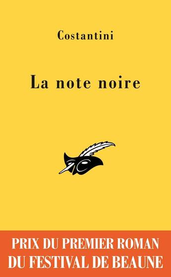 Couverture du livre « La note noire » de Costantini aux éditions Editions Du Masque