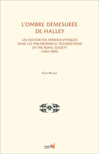 Couverture du livre « L'ombre demesurée de Halley » de Cem Behar aux éditions Ined