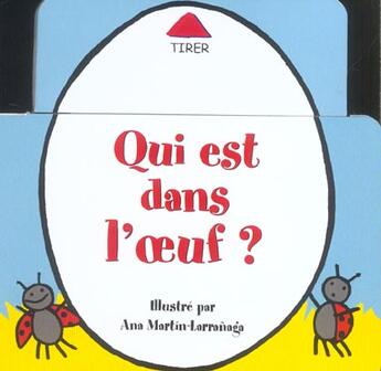 Couverture du livre « Qui est dans l'oeuf ? » de Ana Martin-Larranaga aux éditions Millepages