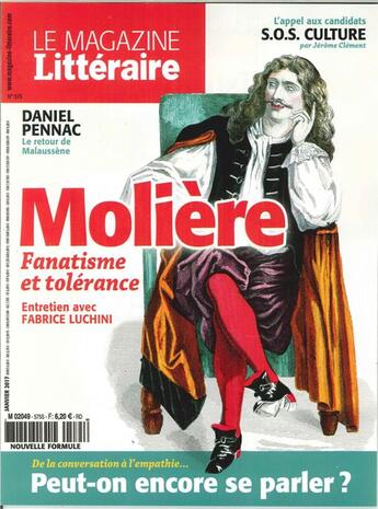 Couverture du livre « Le magazine litteraire n 575 moliere janvier 2017 » de  aux éditions Le Magazine Litteraire