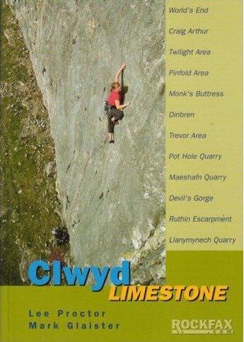 Couverture du livre « Clwyd limestone » de Glaister Proctor aux éditions Cordee