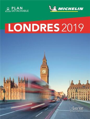 Couverture du livre « Le guide vert week-end ; Londres (édition 2019) » de Collectif Michelin aux éditions Michelin