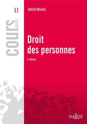 Couverture du livre « Droit des personnes (2e édition) » de Astrid Marais aux éditions Dalloz