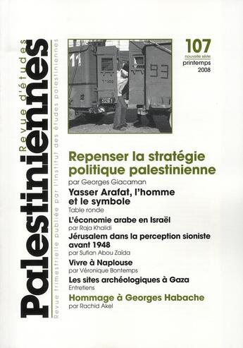 Couverture du livre « Revue d'études palestiniennes t.107 » de  aux éditions Minuit