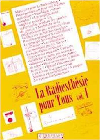 Couverture du livre « Radiesthesie pour tous - volume 1 » de Servranx aux éditions Servranx