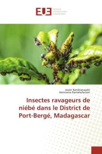 Couverture du livre « Insectes ravageurs de niebe dans le district de port-berge, madagascar » de Randrianasolo aux éditions Editions Universitaires Europeennes