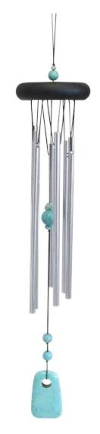 Couverture du livre « Carillon a vent metal 6 tubes - turquoise » de  aux éditions Dg-exodif