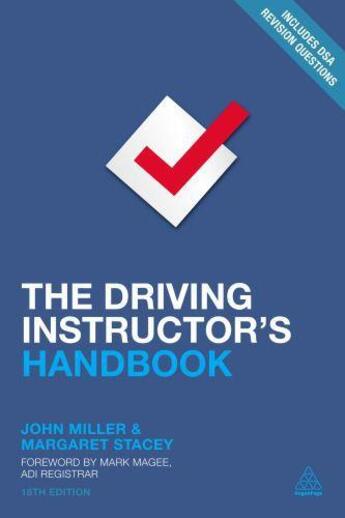 Couverture du livre « The Driving Instructor's Handbook » de Stacey Margaret aux éditions Kogan Page Digital