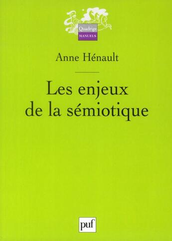 Couverture du livre « Sémiotique générale » de Anne Henault aux éditions Puf