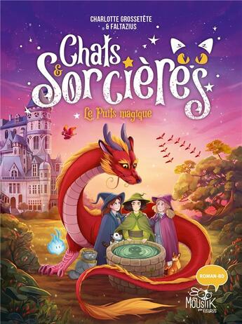 Couverture du livre « Chats & sorcières Tome 3 : le puits magique » de Charlotte Grossetete et Faltazius aux éditions Fleurus