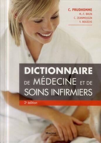 Couverture du livre « Dictionnaire de medecine et de soins infirmiers, 2e ed. » de Foeller/Geldreich aux éditions Maloine