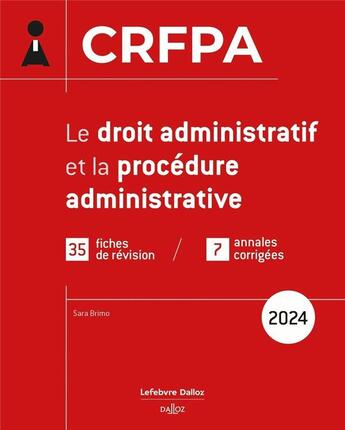 Couverture du livre « Le droit administratif et la procédure administrative (1re édition) » de Sara Brimo aux éditions Dalloz