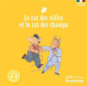 Couverture du livre « Le rat des villes et le rat des champs » de Claire Laurens aux éditions Mille Et Une Histoires