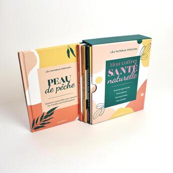 Couverture du livre « Mon coffret santé naturelle : En forme toute l'année, ventre heureux, harmonie intime, peau de pêche » de Lea Wauquier aux éditions Marabout