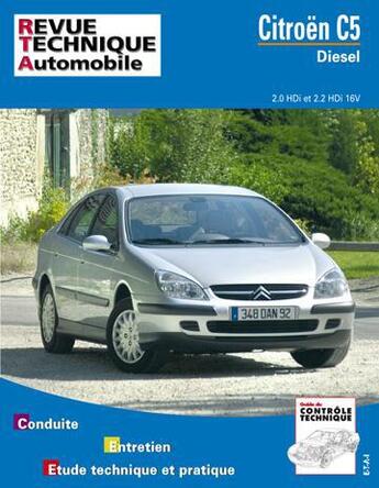 Couverture du livre « Rta 654.1 citroen c5 diesel (2001) » de Etai aux éditions Etai