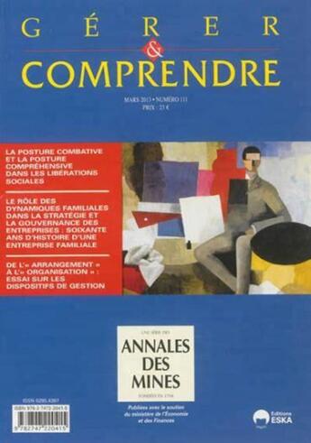 Couverture du livre « Gc n 111 mars 2013 » de Annales Des Min aux éditions Eska