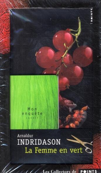 Couverture du livre « Coffret collector : la femme en vert + carnet » de Arnaldur Indridason aux éditions Points