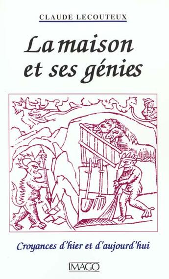 Couverture du livre « La maison des genies » de Claude Lecouteux aux éditions Imago