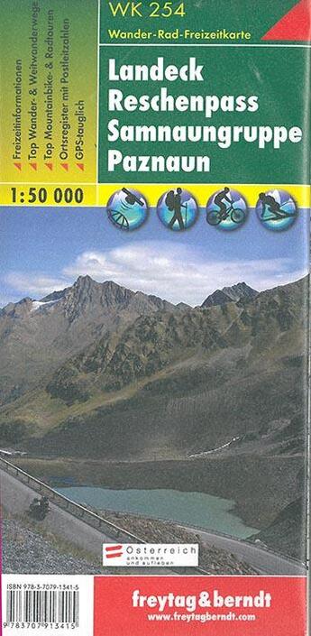 Couverture du livre « Landeck reschenpass samnaungruppe paznaun » de  aux éditions Freytag Und Berndt