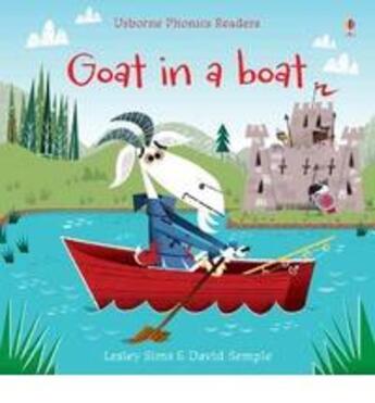 Couverture du livre « Goat in a boat » de Lesley Sims aux éditions Usborne