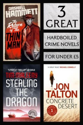 Couverture du livre « 3 Great Hardboiled Crime Novels » de Talton Jon aux éditions Head Of Zeus