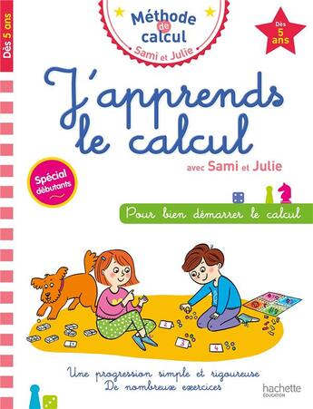 Couverture du livre « J'apprends le calcul avec sami et julie » de Allisy Agathe aux éditions Hachette Education