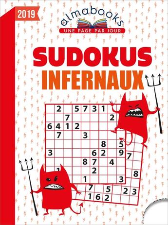 Couverture du livre « Almabook ; sudokus infernaux (édition 2019) » de  aux éditions Editions 365