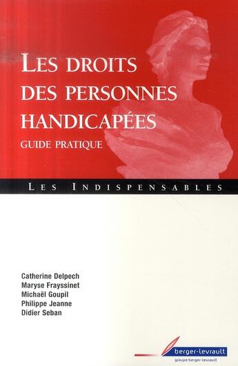 Couverture du livre « Droit des personnes handicapées » de Jeanne Seban aux éditions Berger-levrault