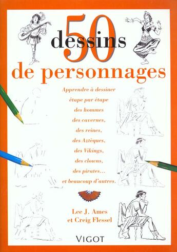 Couverture du livre « 50 Dessins De Personnages » de Lee.J Ames aux éditions Vigot