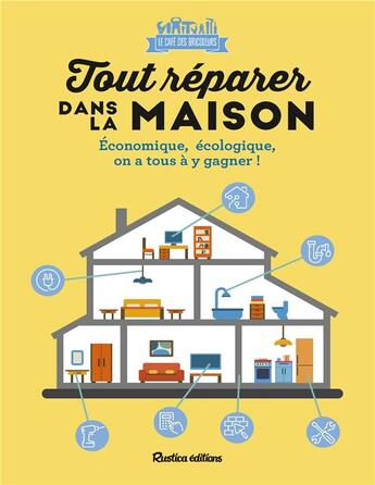 Couverture du livre « Tout reparer dans la maison » de Le Cafe Des Bricoleu aux éditions Rustica