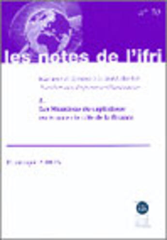 Couverture du livre « Les mutations du capitalisme en france : le role de la finance » de Dominique Plihon aux éditions Ifri