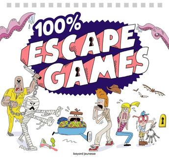 Couverture du livre « 100 % escape games » de Chaurand/Muscat aux éditions Bayard Jeunesse