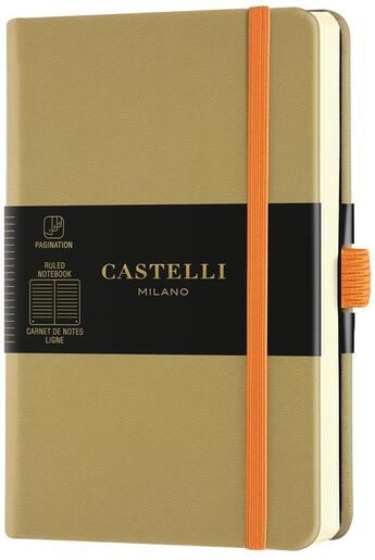 Couverture du livre « Carnet aquarela poche ligne vert olive » de Castelli aux éditions Castelli Milano