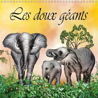 Couverture du livre « Les doux geants calendrier mural 2018 300 300 mm square - dessins au crayon de couleur c » de Djeric D aux éditions Calvendo