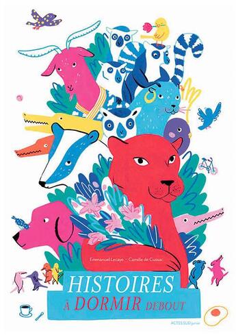 Couverture du livre « Histoires à dormir debout » de Emmanuel Lecaye aux éditions Actes Sud Jeunesse