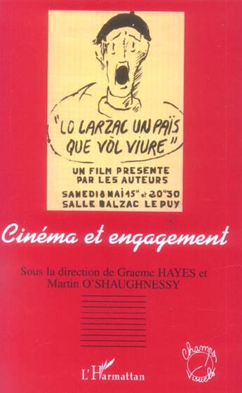 Couverture du livre « Cinema et engagement » de Graeme Hayes aux éditions L'harmattan