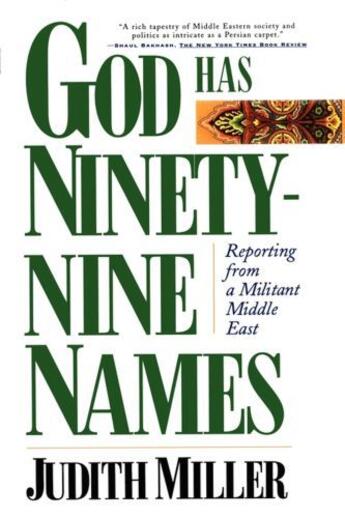 Couverture du livre « God Has Ninety-Nine Names » de Judith Miller aux éditions Simon & Schuster