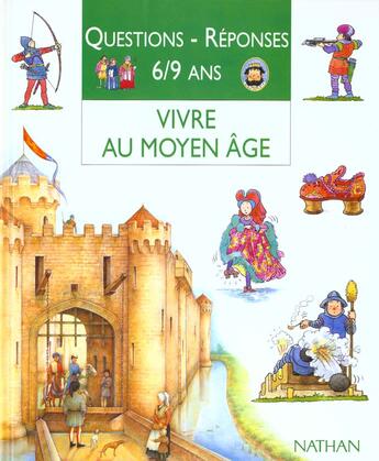 Couverture du livre « Vivre moyen-age » de Steele/Galbert aux éditions Nathan