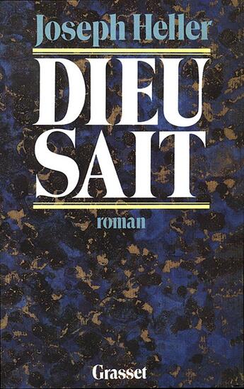 Couverture du livre « DIEU SAIT... » de Joseph Heller aux éditions Grasset