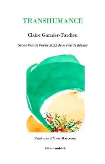 Couverture du livre « Transhumance » de Claire Garnier-Tardieu aux éditions Unicite