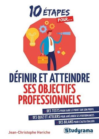 Couverture du livre « 10 étapes pour... ; définir et atteindre ses objectifs professionnels » de Jc Heriche aux éditions Studyrama