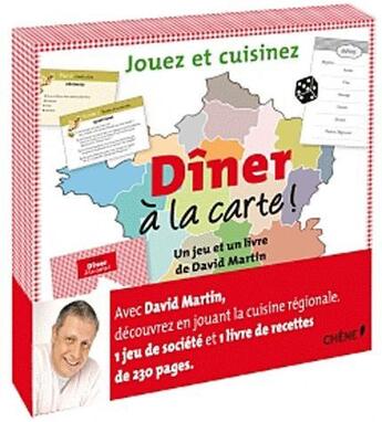 Couverture du livre « Dîner à la carte ; coffret » de David Martin aux éditions Chene