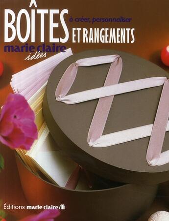 Couverture du livre « Boîtes et rangements » de  aux éditions Marie-claire