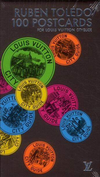 Couverture du livre « 100 cartes postales pour Louis Vuitton » de Ruben Toledo aux éditions Louis Vuitton