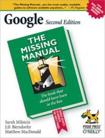 Couverture du livre « Google ; the missing manual » de Domfest aux éditions O Reilly