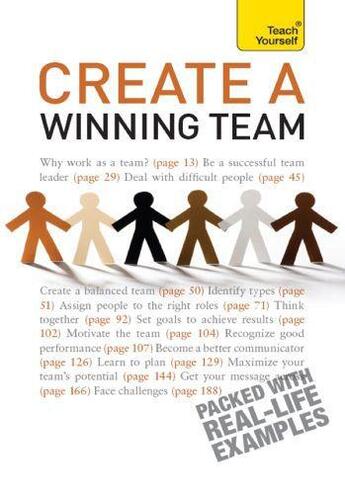 Couverture du livre « Create a Winning Team: Teach Yourself Ebook Epub » de Benfield Kevin aux éditions Hodder Education Digital