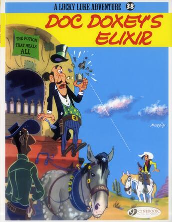 Couverture du livre « Lucky Luke t.38 ; doc Doxey's elixir » de Rene Goscinny et Morris aux éditions Cinebook