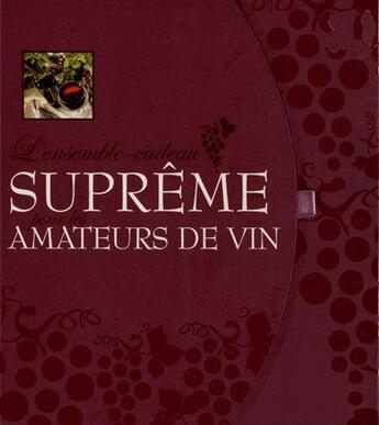 Couverture du livre « Pour les amateurs de vin ; coffret » de  aux éditions Spice Box