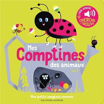 Couverture du livre « Mes comptines des animaux - vol02 - des sons a ecouter, des images a regarder » de Fouquier aux éditions Gallimard-jeunesse